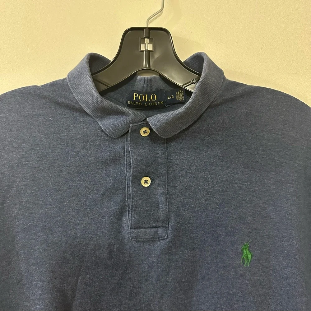 Polo by‎ Ralph Lauren Men's Blue Large Polo Shirt